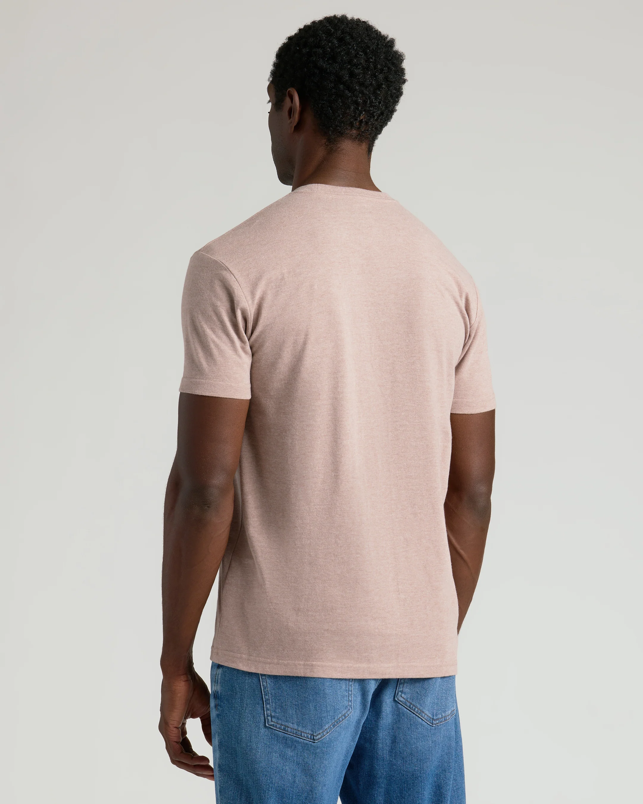 Light Heather Slate Mauve Classic Crew Neck - Image 4