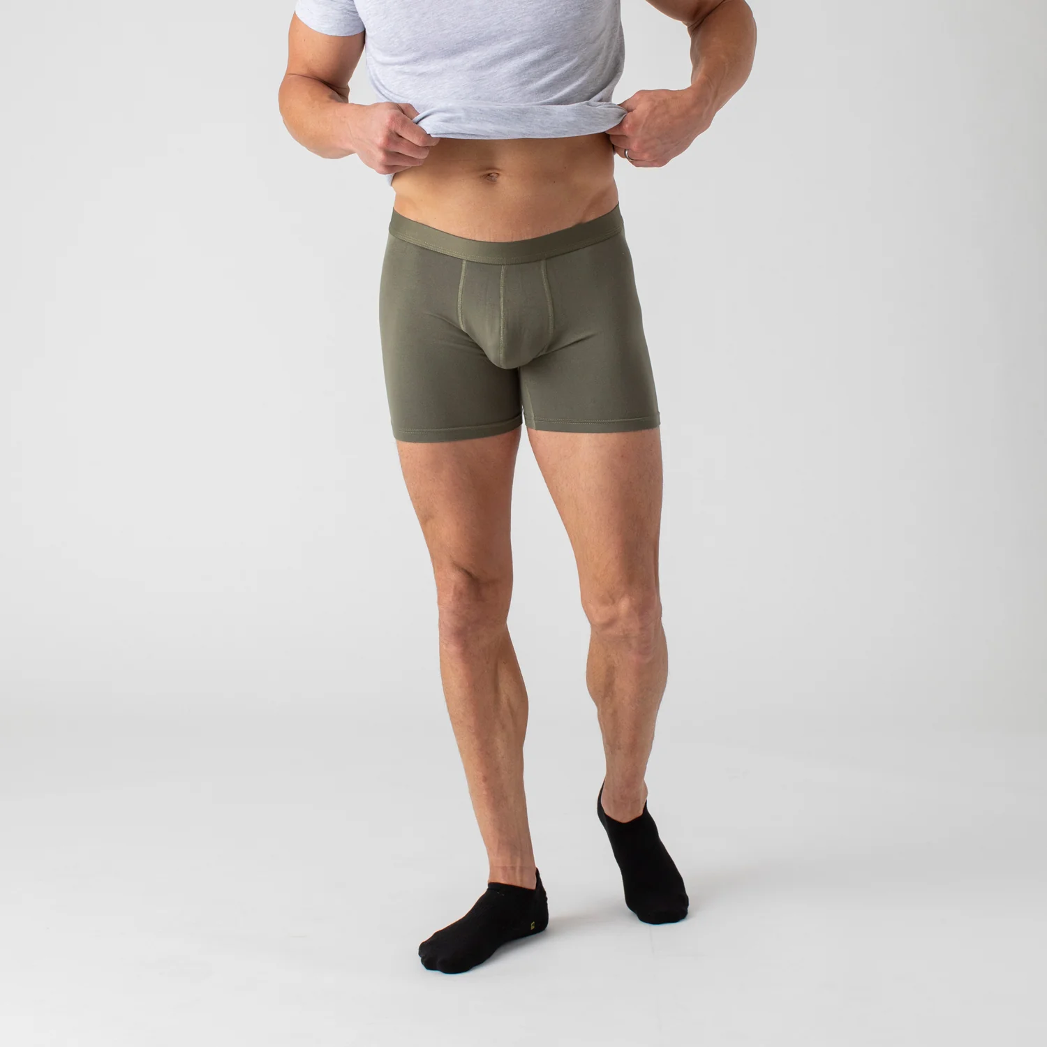 Military Green Boxer Briefs 3 Pack - Image 2