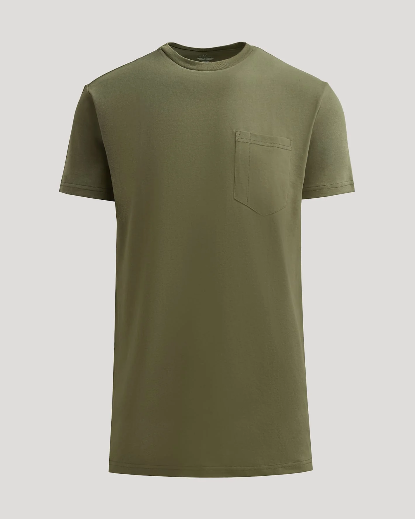 Military Green Tall Heavyweight Pocket Crew - Image 2