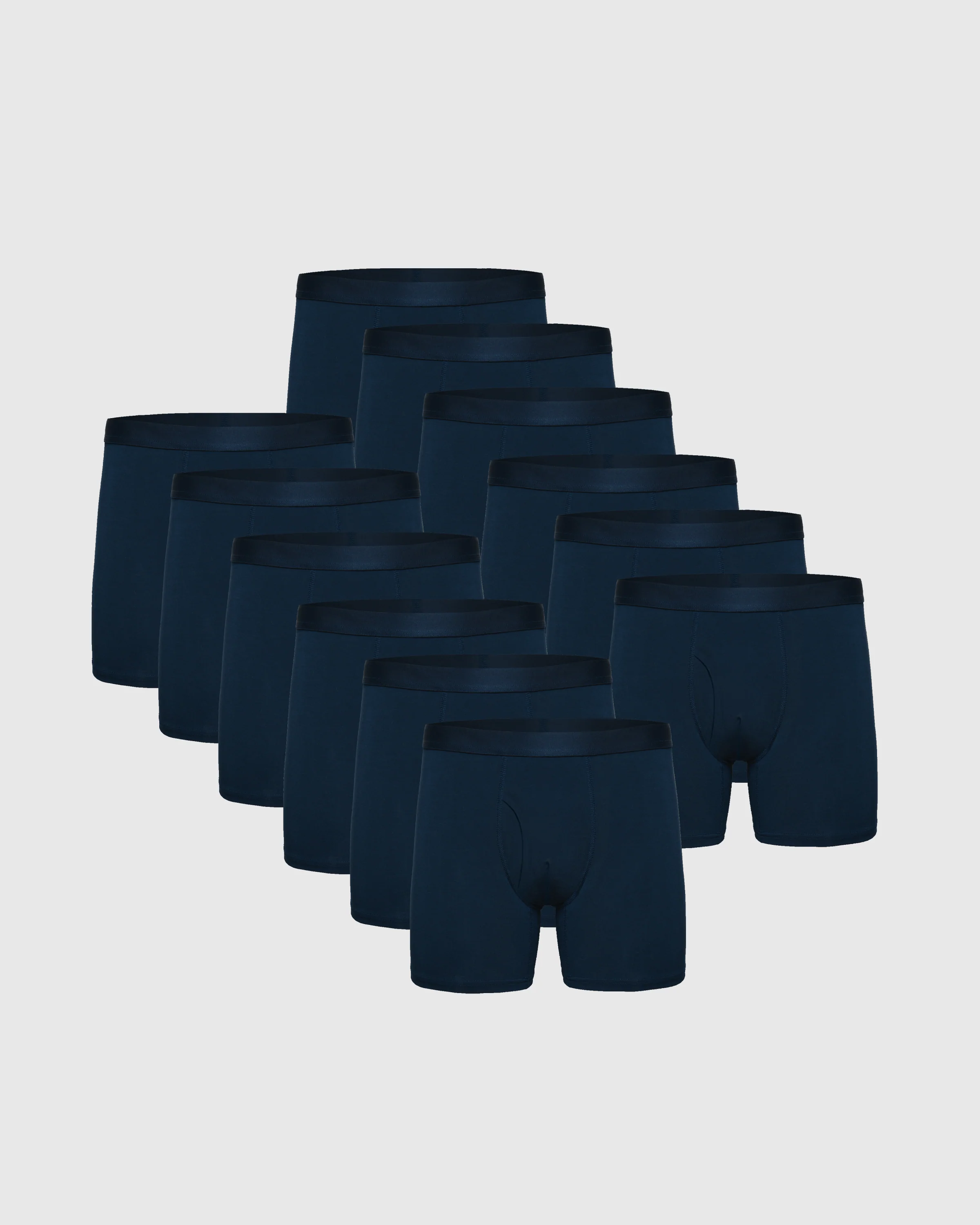 Navy Boxer Briefs W/ Fly 12-Pack