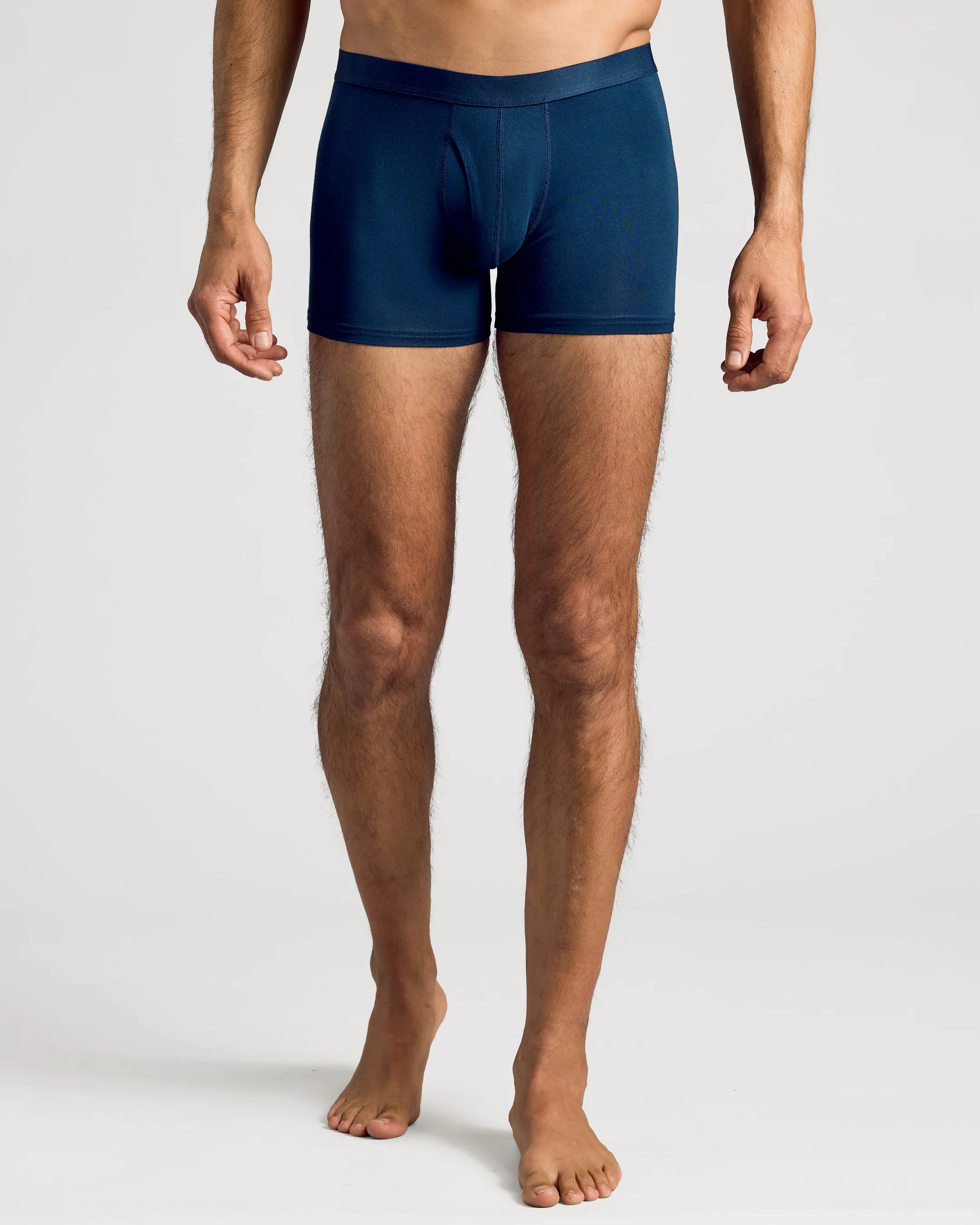 Navy Boxer Trunks W/ Fly 6-Pack - Image 2
