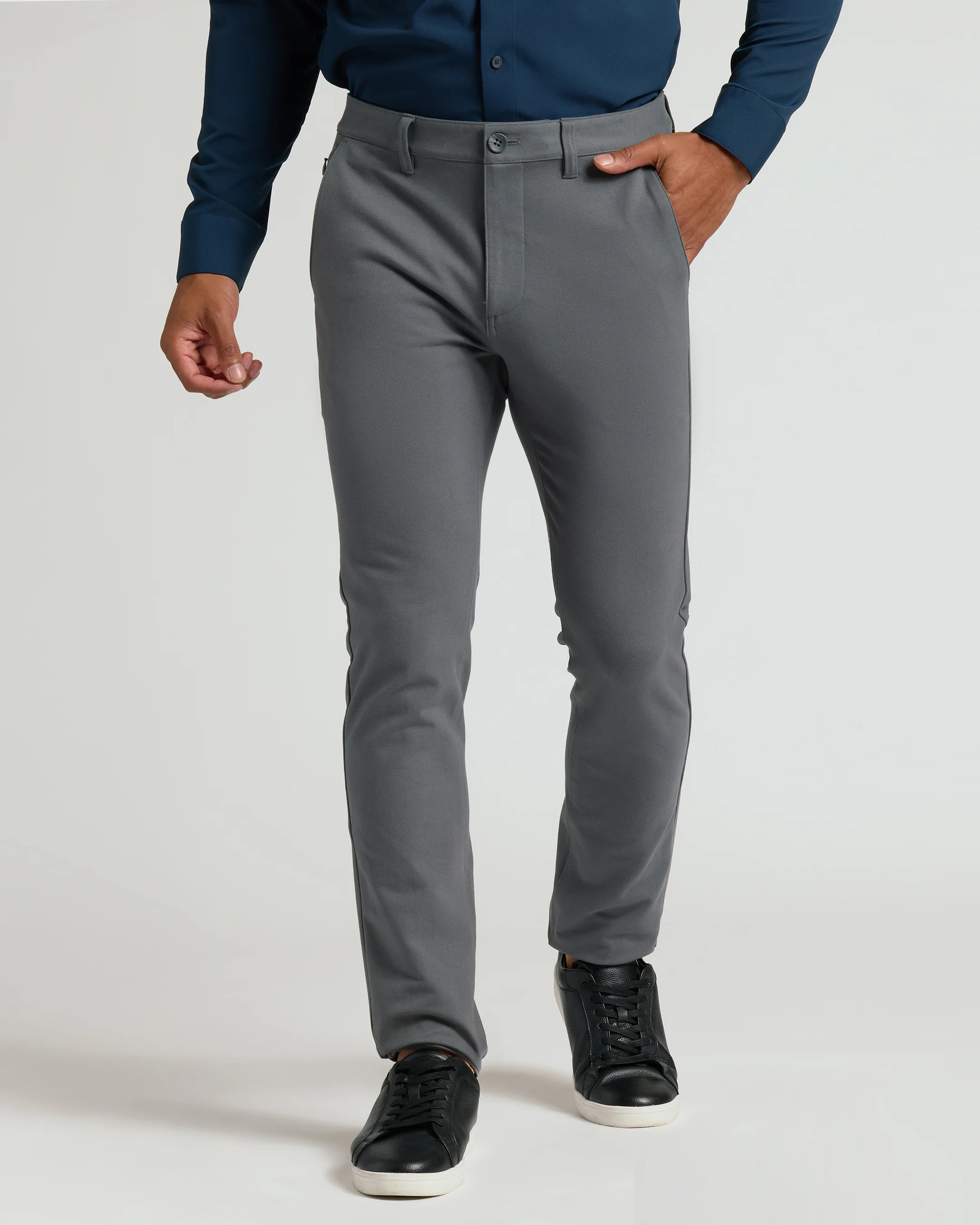 Navy & Carbon Slim Chino Pants 2-Pack - Image 2
