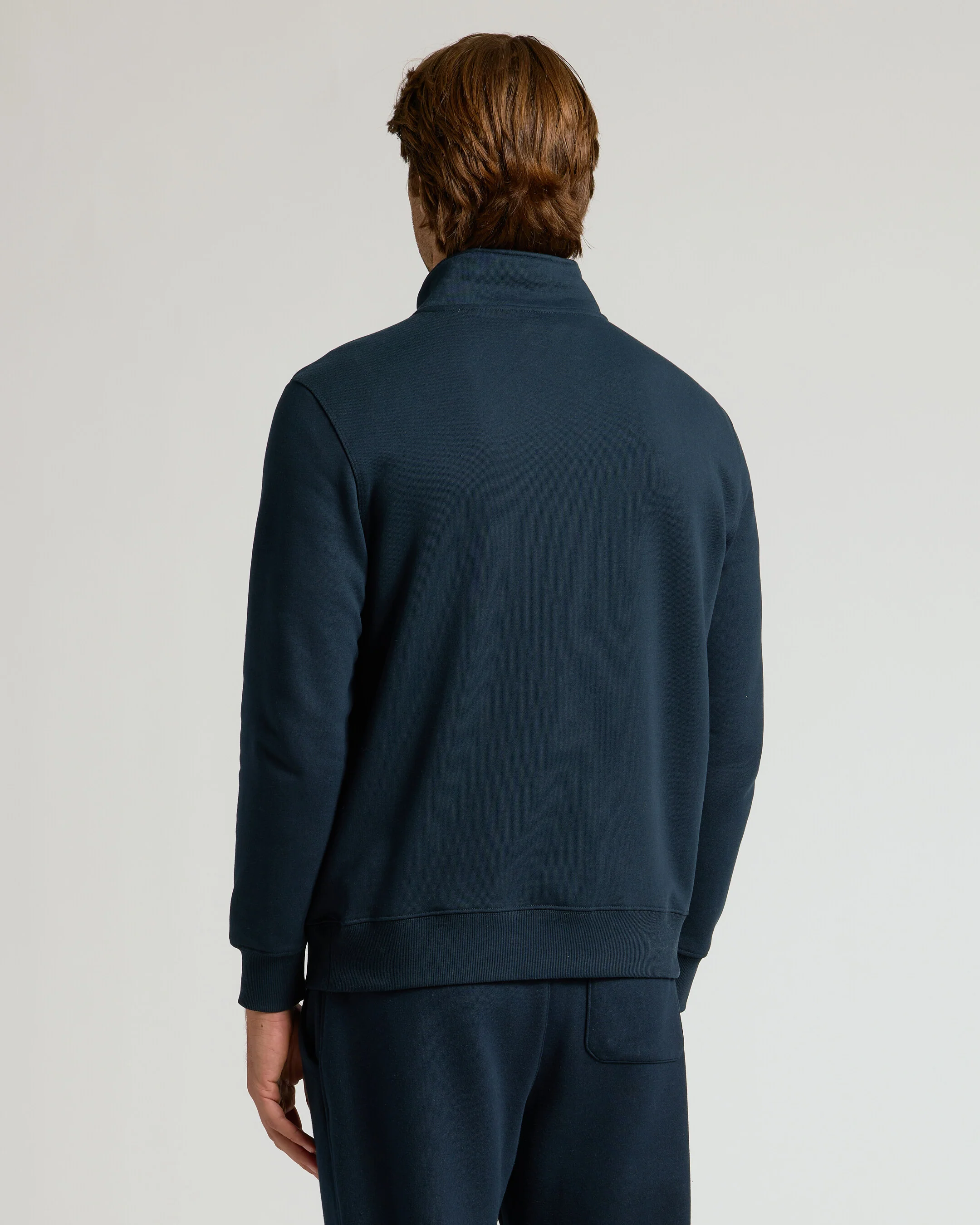 Navy Quarter Zip Fleece Sweatshirt & Jogger 2-Pack - Image 4