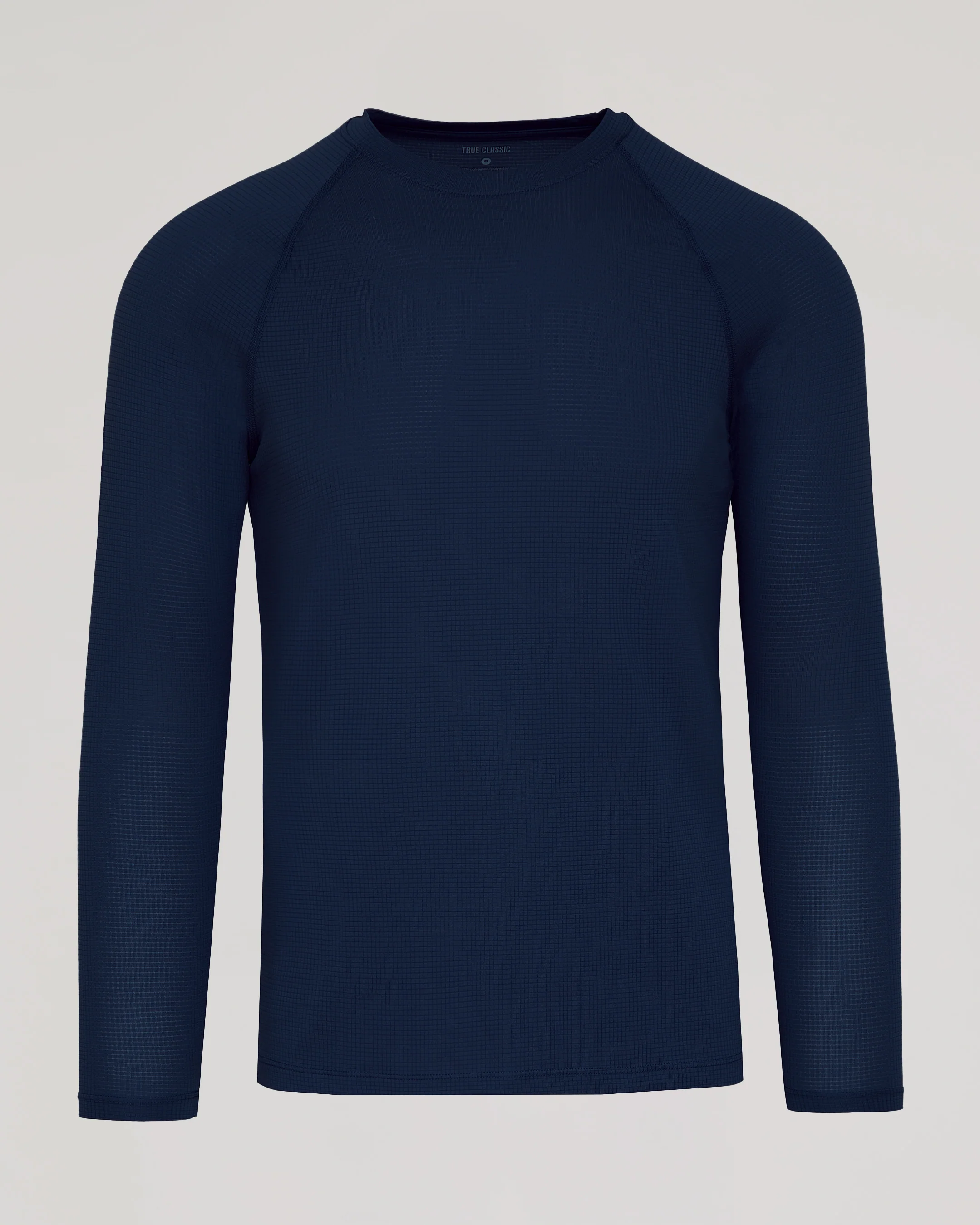 Navy Long Sleeve Active Mesh Crew - Image 2