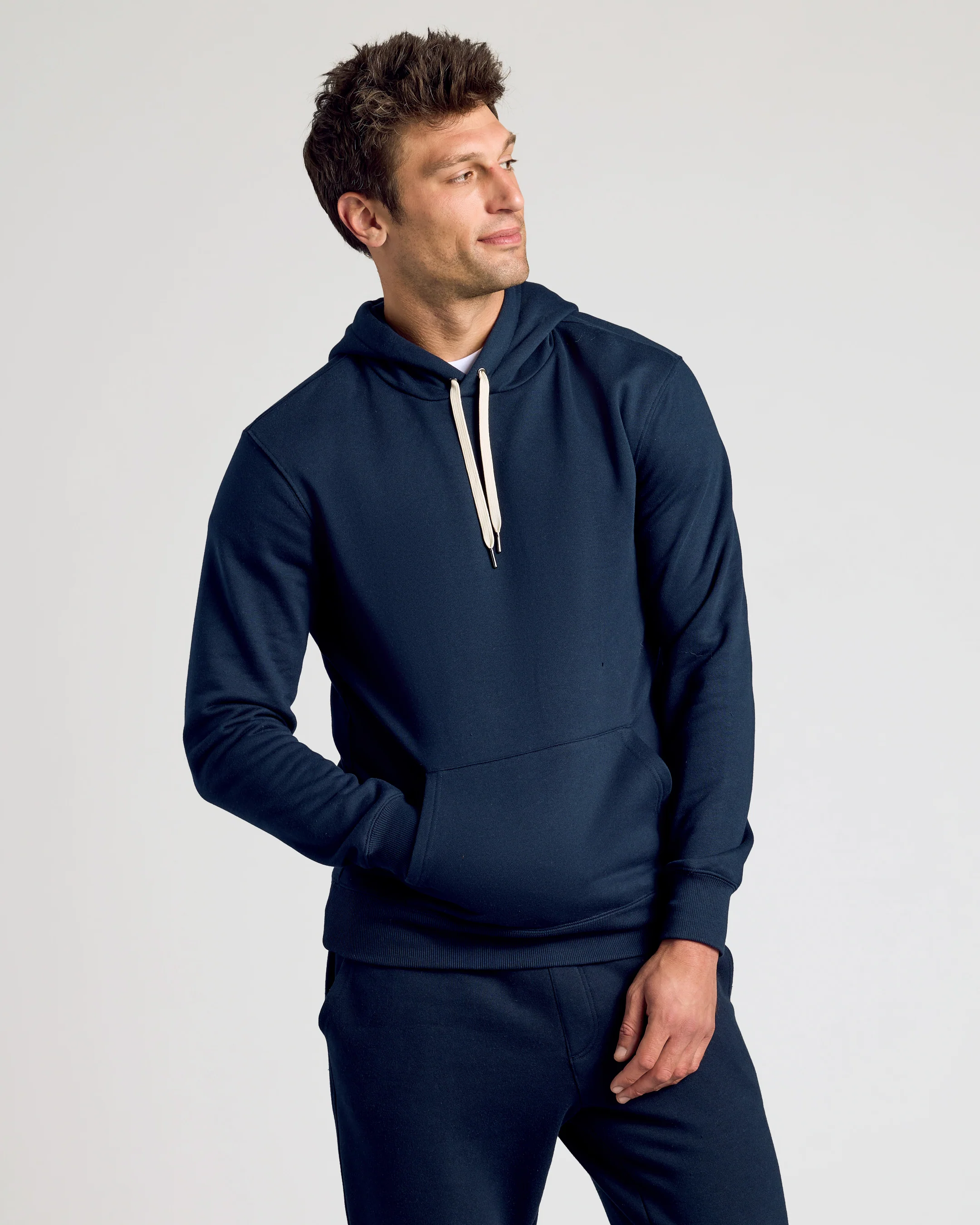 Navy Pullover Fleece Hoodie & Jogger 2-Pack - Image 3