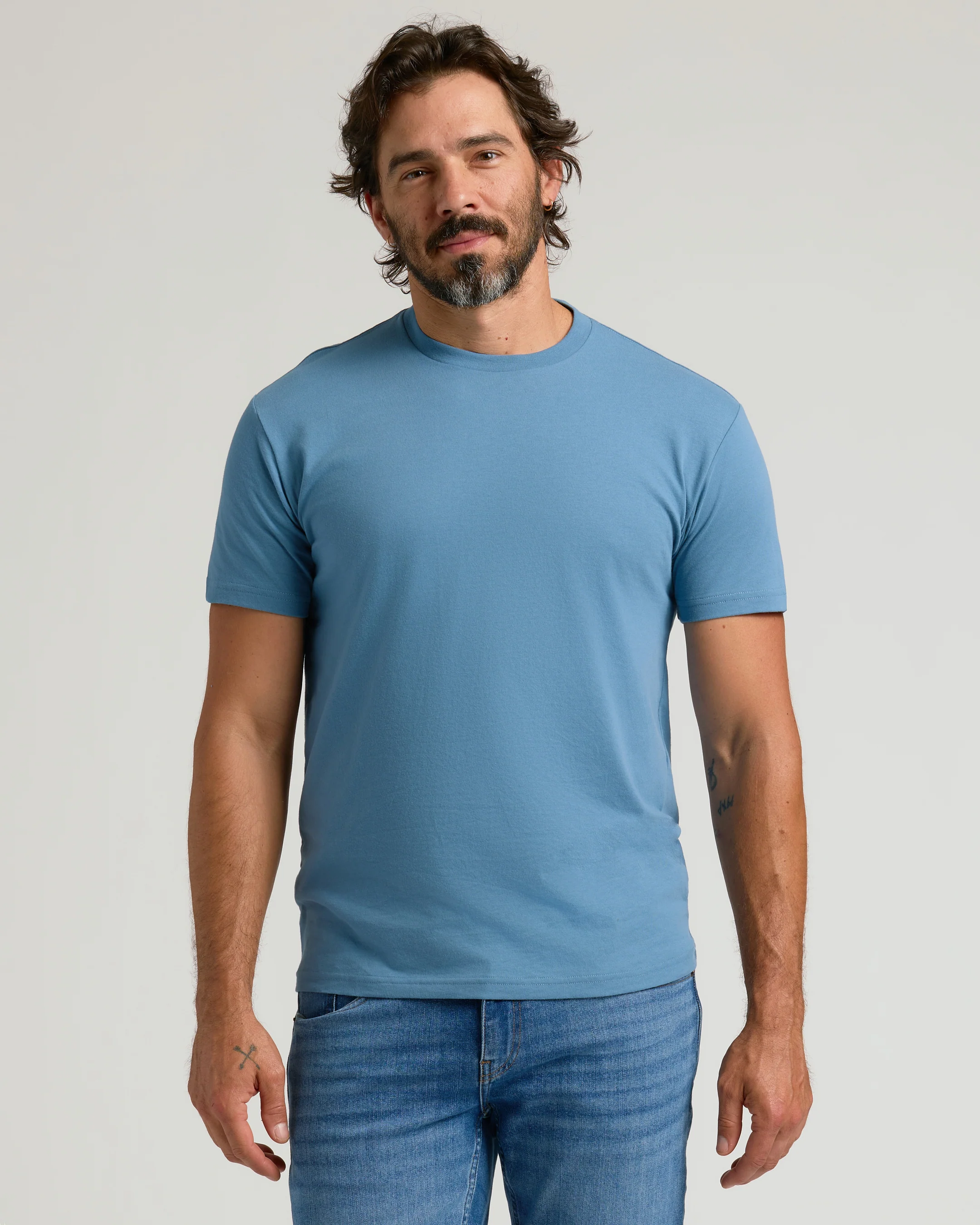 Sapphire Short Sleeve Crew Neck T Shirt