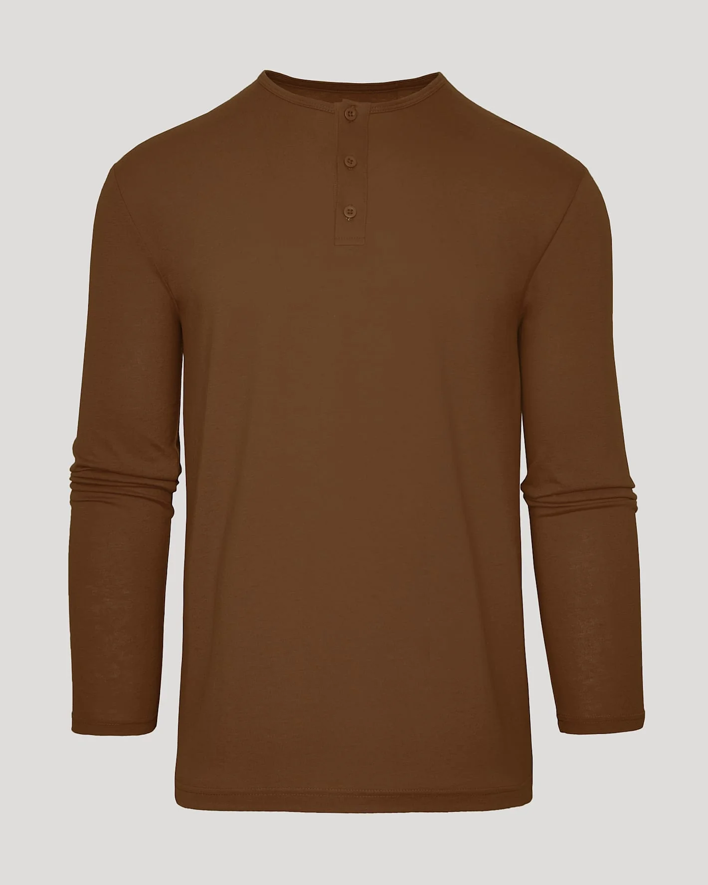 Sepiawood Classic Long Sleeve Henley - Image 2