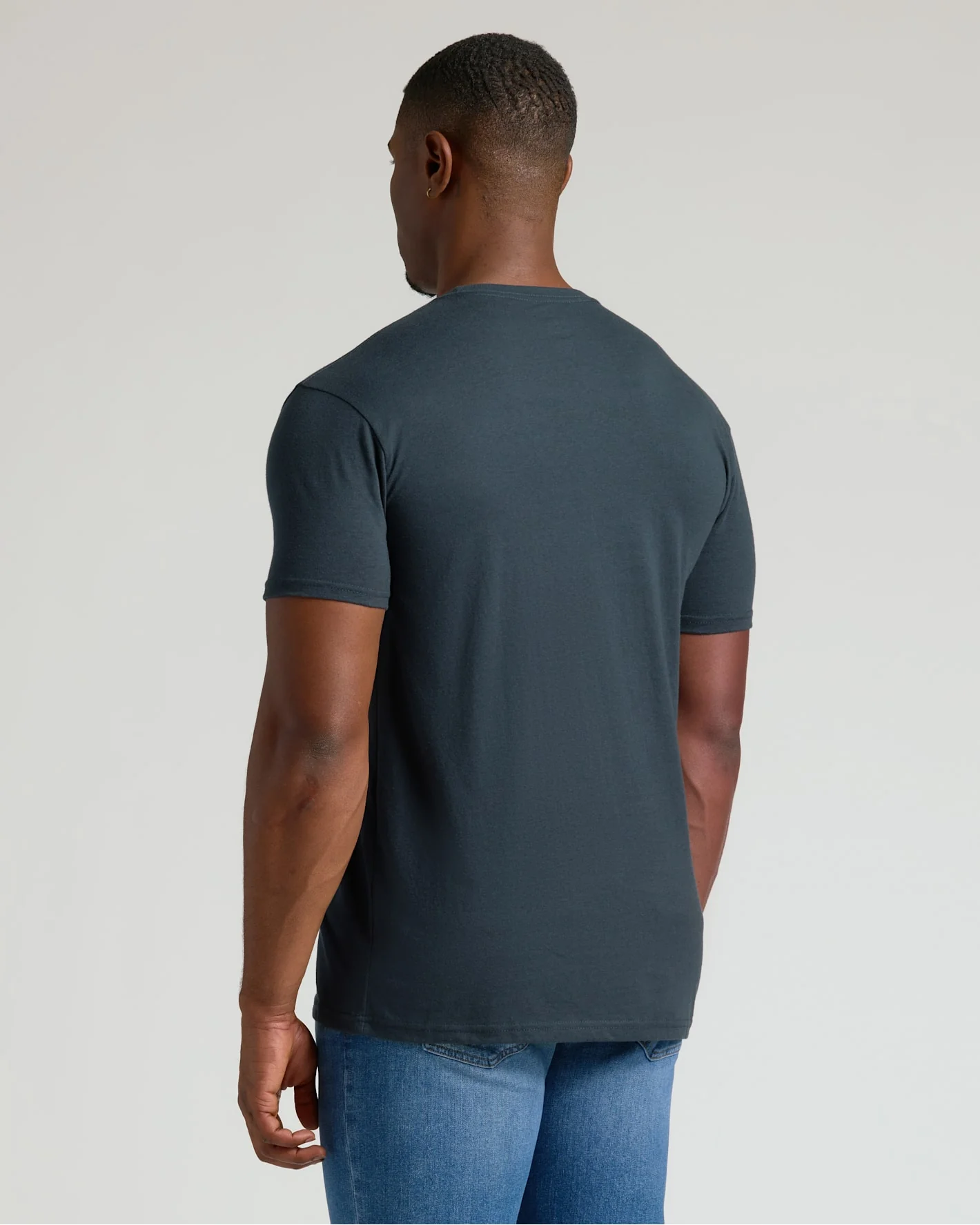 Shadow Tall Straight Hem Crew Neck T-Shirt - Image 5