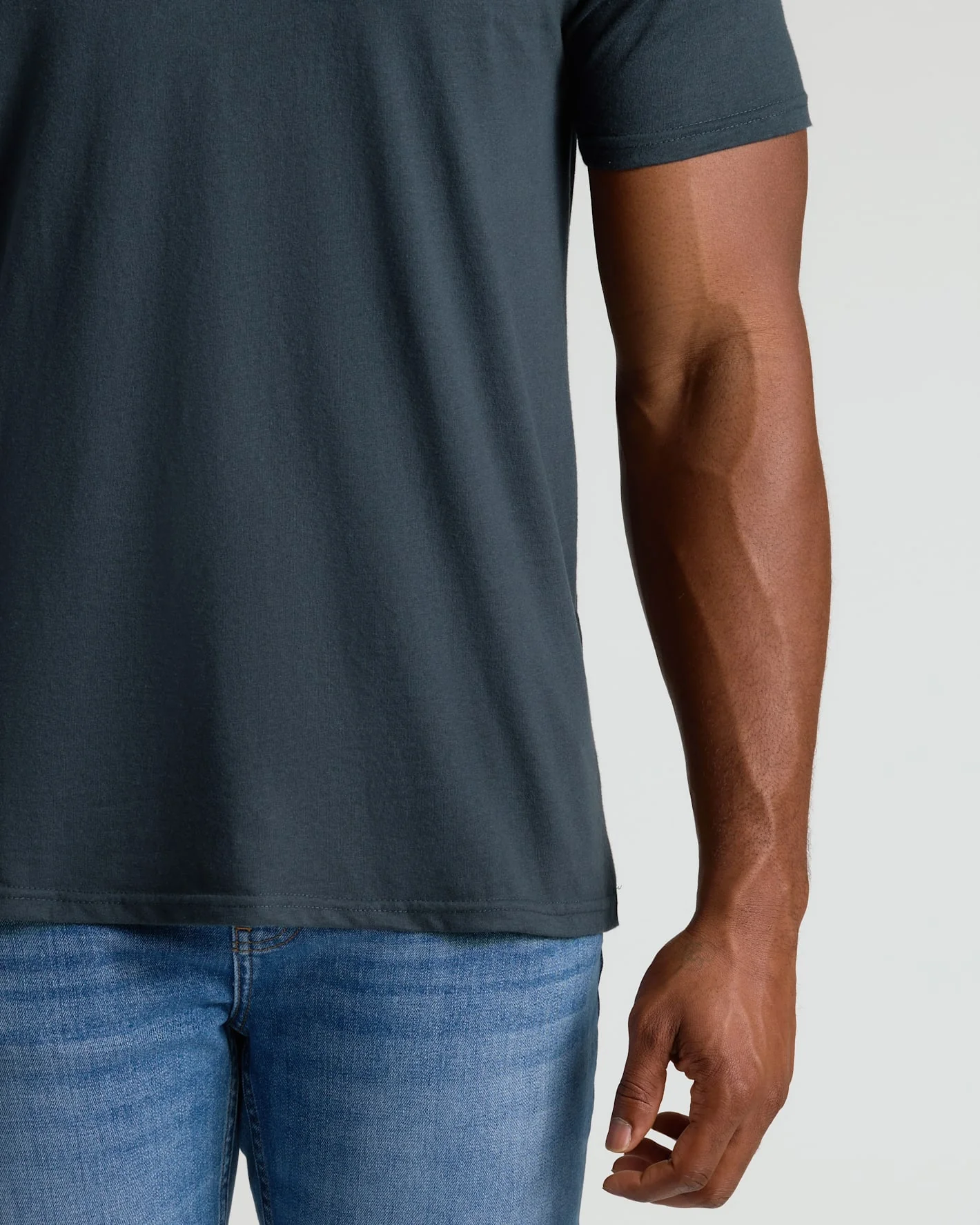 Shadow Tall Straight Hem Crew Neck T-Shirt - Image 7