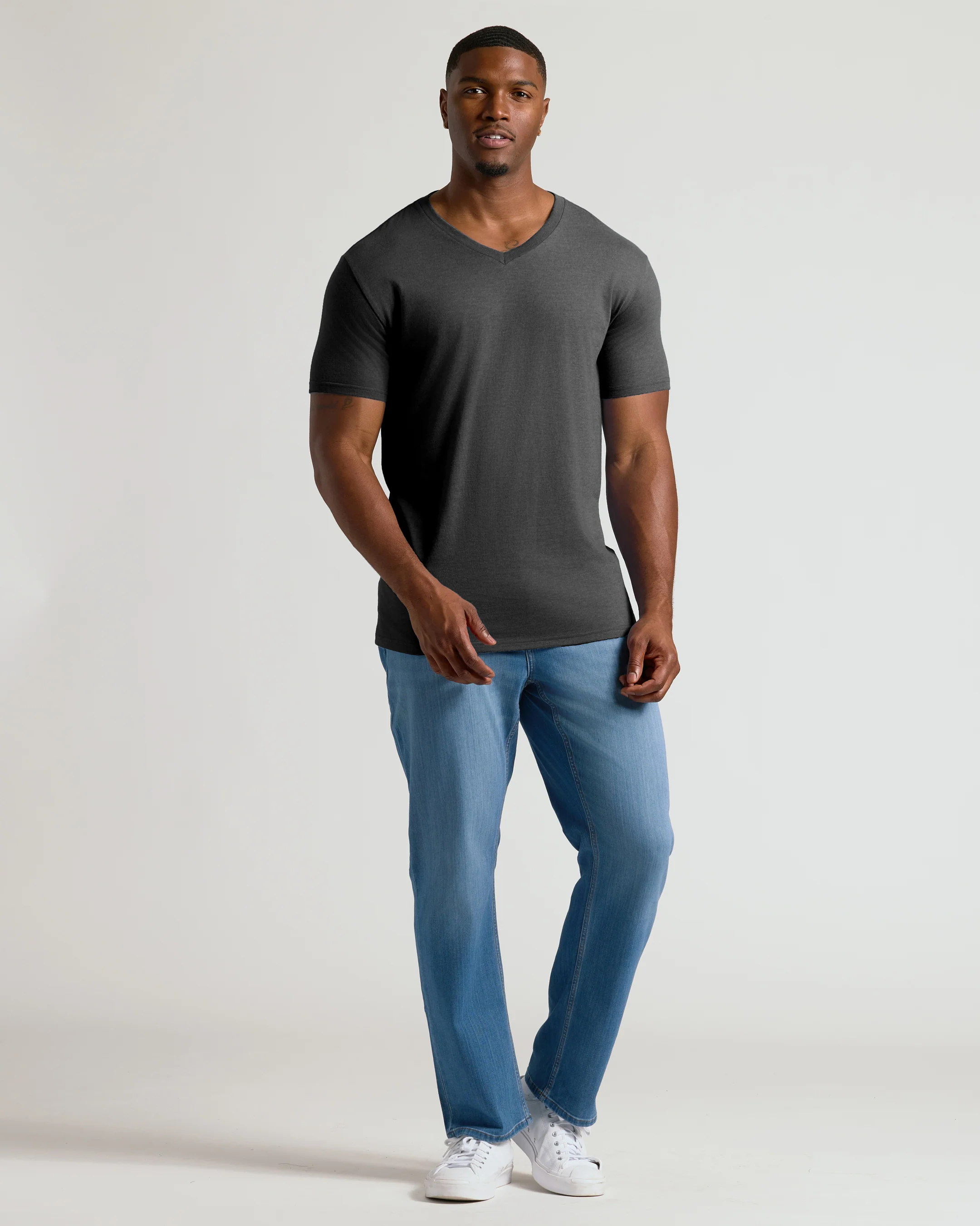 Short Sleeve Tall Classic V-Neck 3-Pack - Image 5