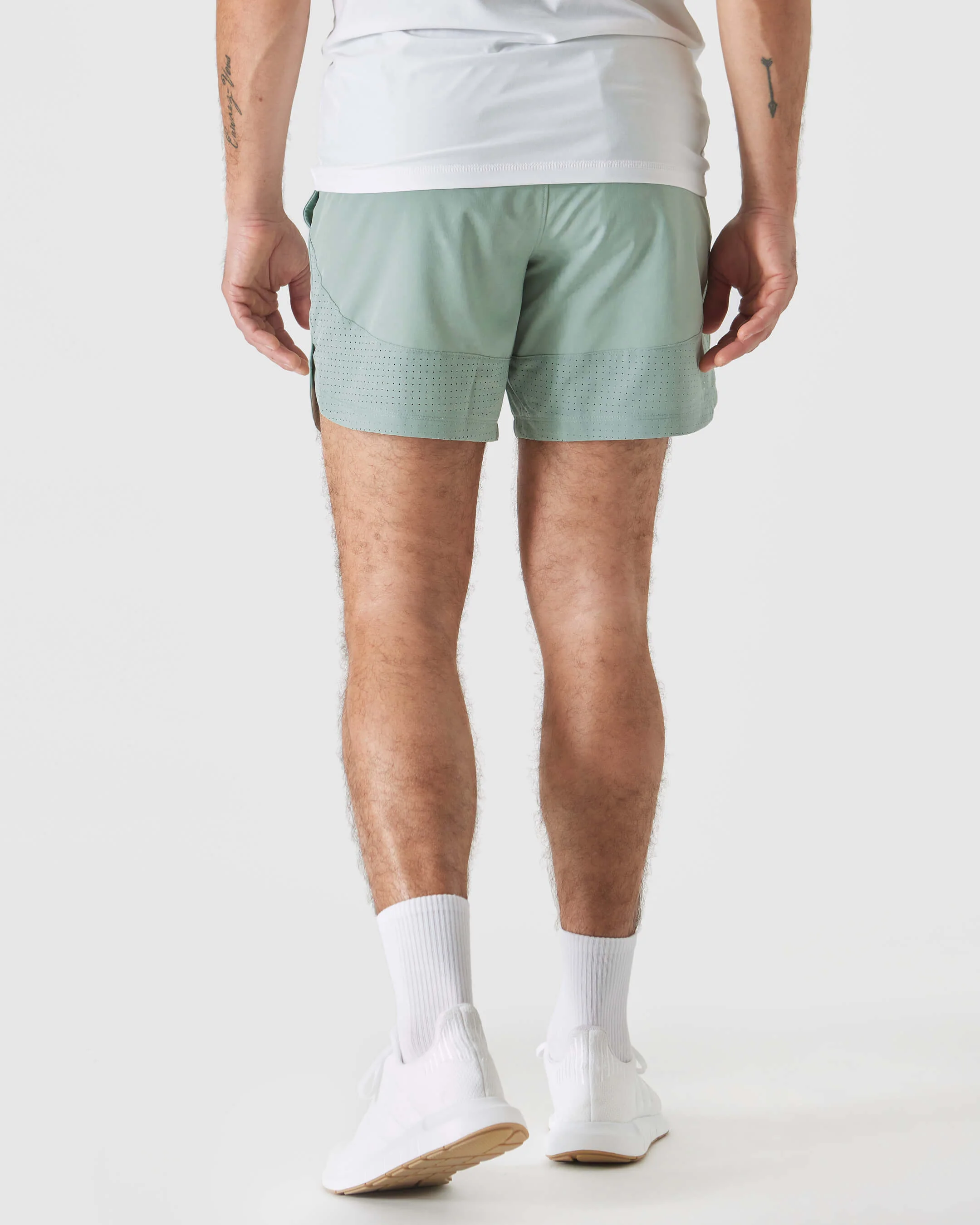 7" Slate Green Active Training Shorts 2.0 - Image 3