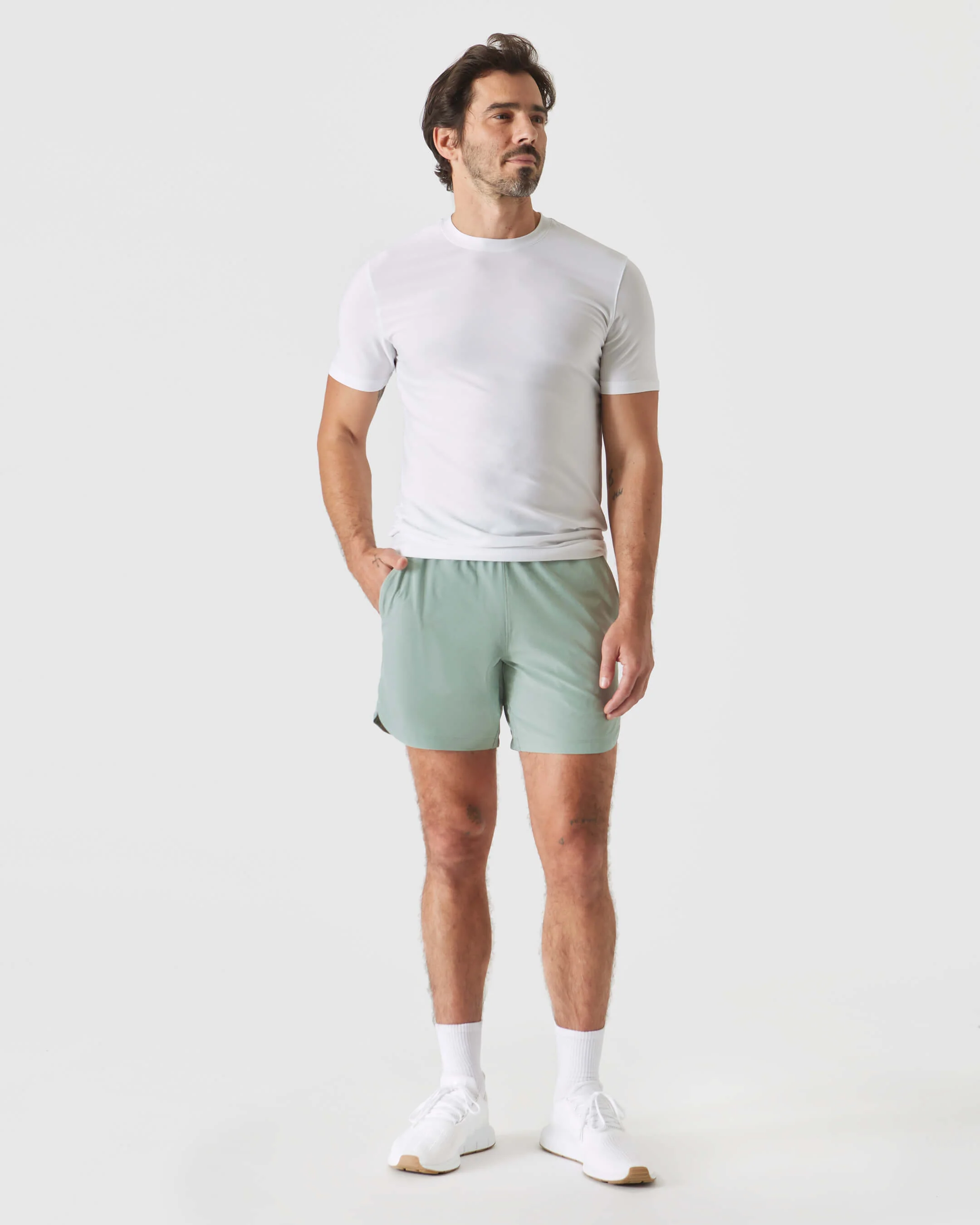 7" Slate Green Active Training Shorts 2.0 - Image 8