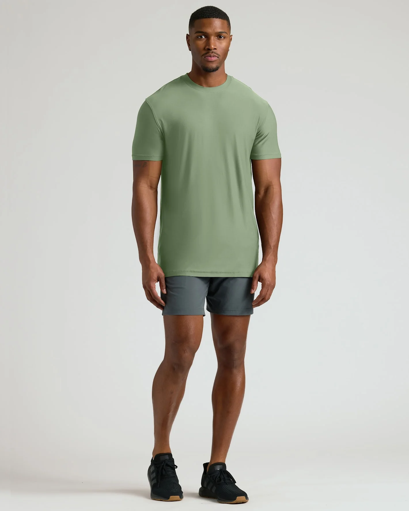 Sage Green Tall Active Crew Neck - Image 3