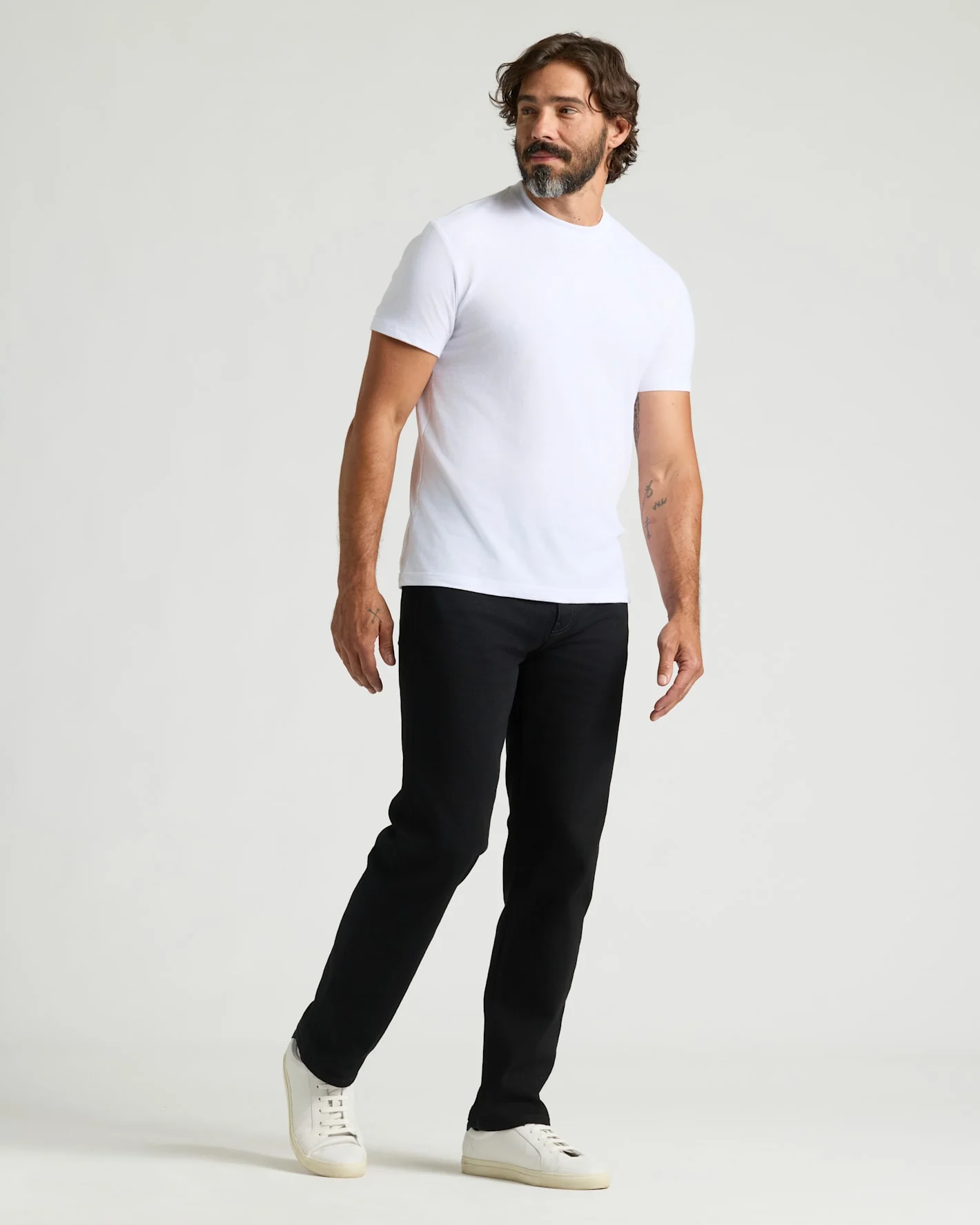 Black Wash Straight Authentic Denim Jeans - Image 5