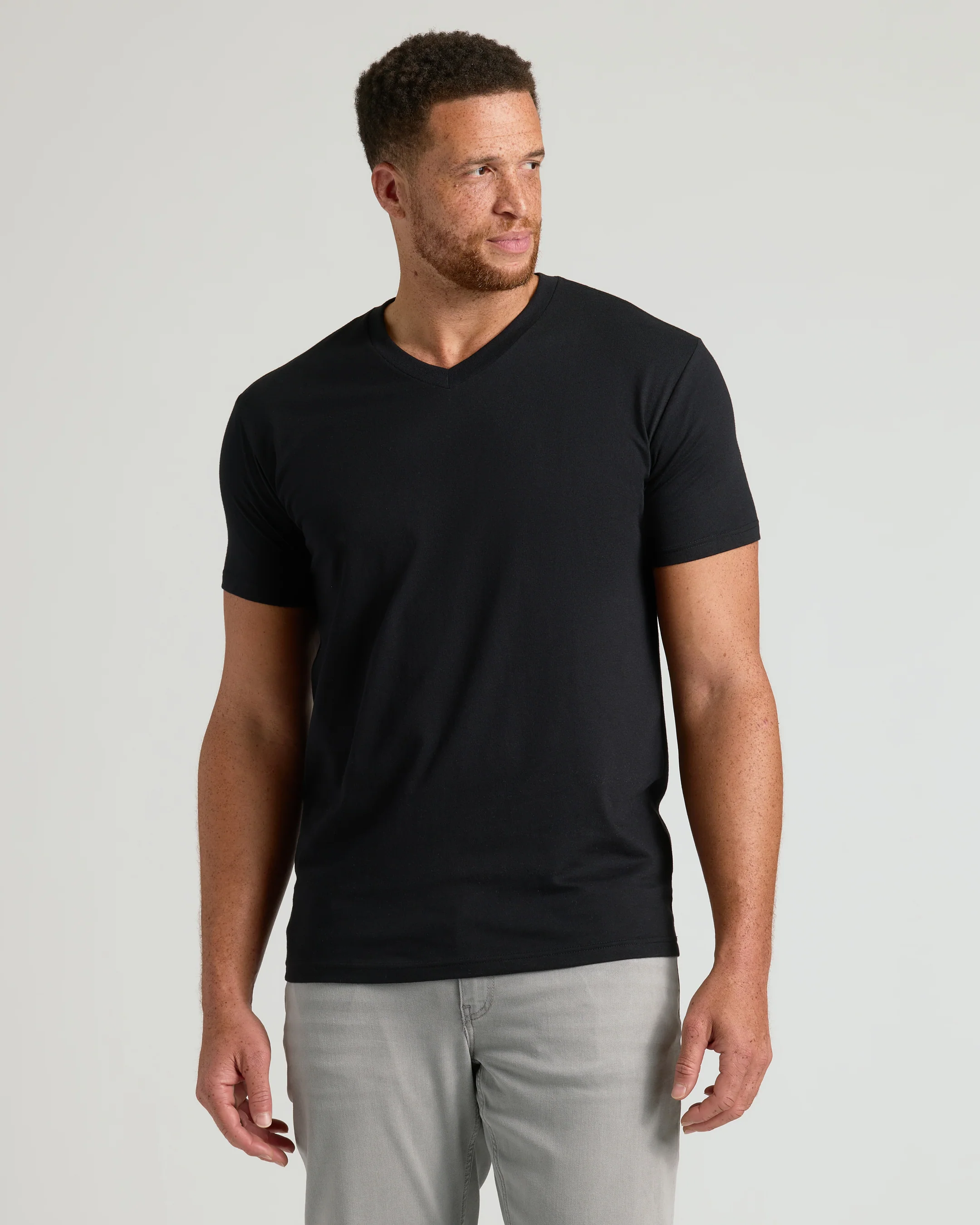 Timeless Short Sleeve Tall Classic V-Neck 3-Pack - Image 2