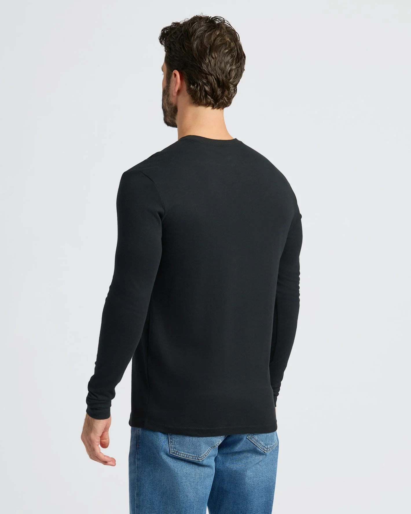 Black Classic Long Sleeve Crew Neck 3-Pack - Image 5