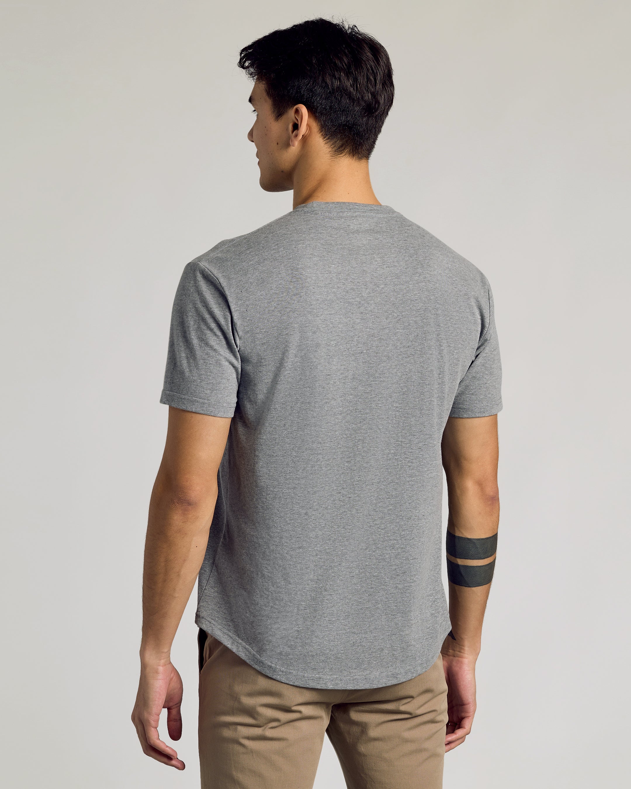 Wardrobe Curved Hem Classic Crew Neck 10-Pack - Image 4