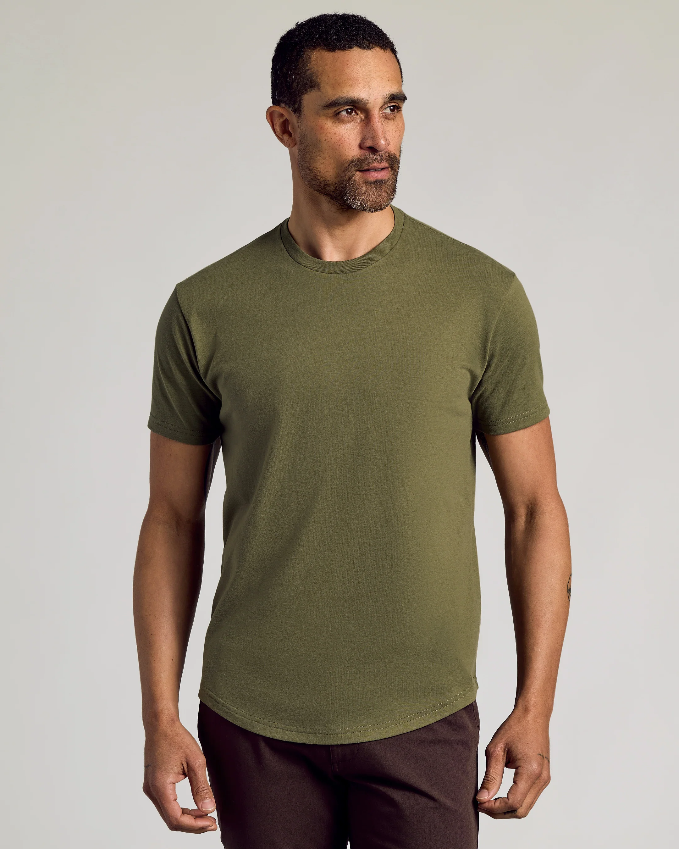Wardrobe Curved Hem Classic Crew Neck 10-Pack - Image 5