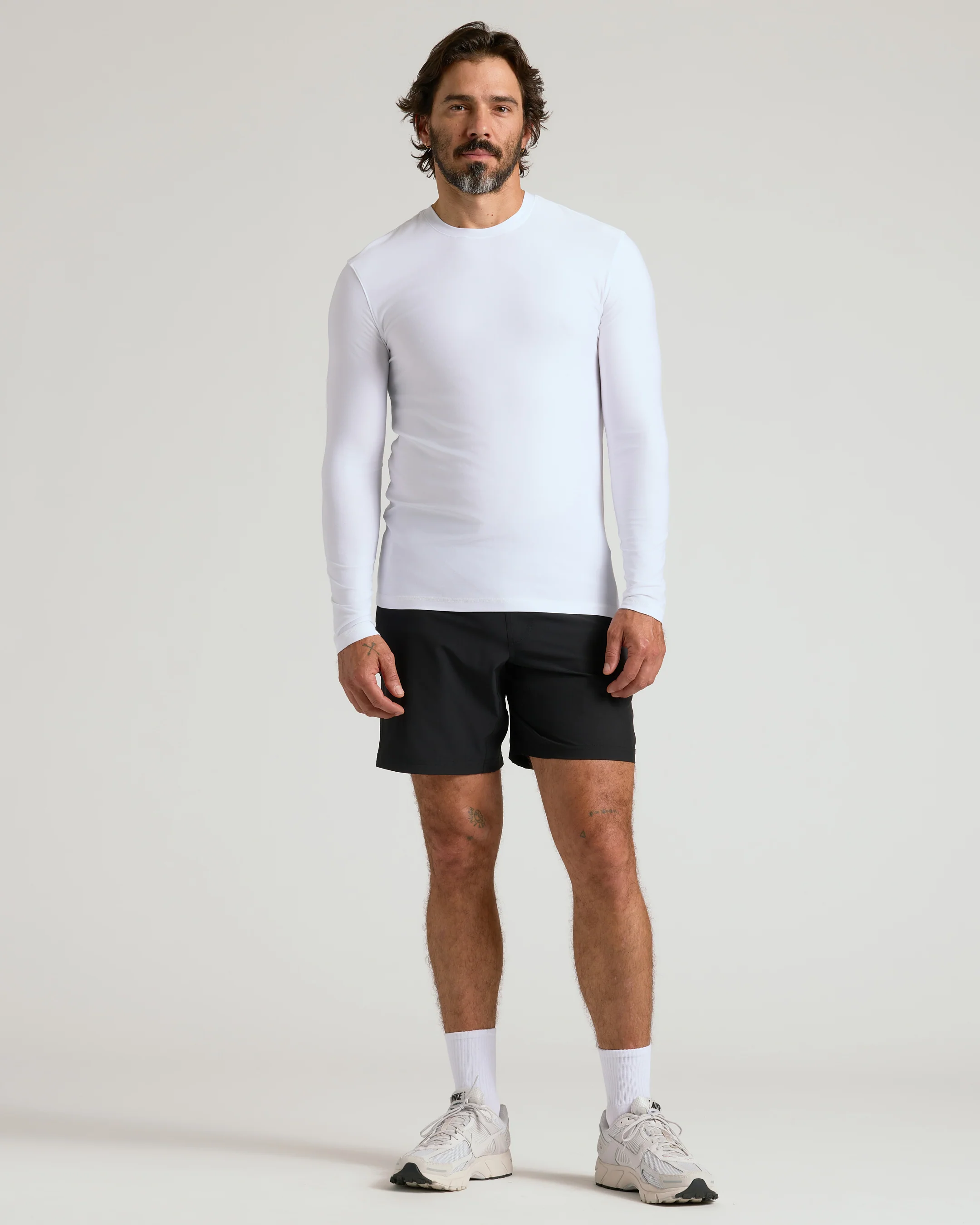 White Active Long Sleeve Crew T-Shirt - Image 4