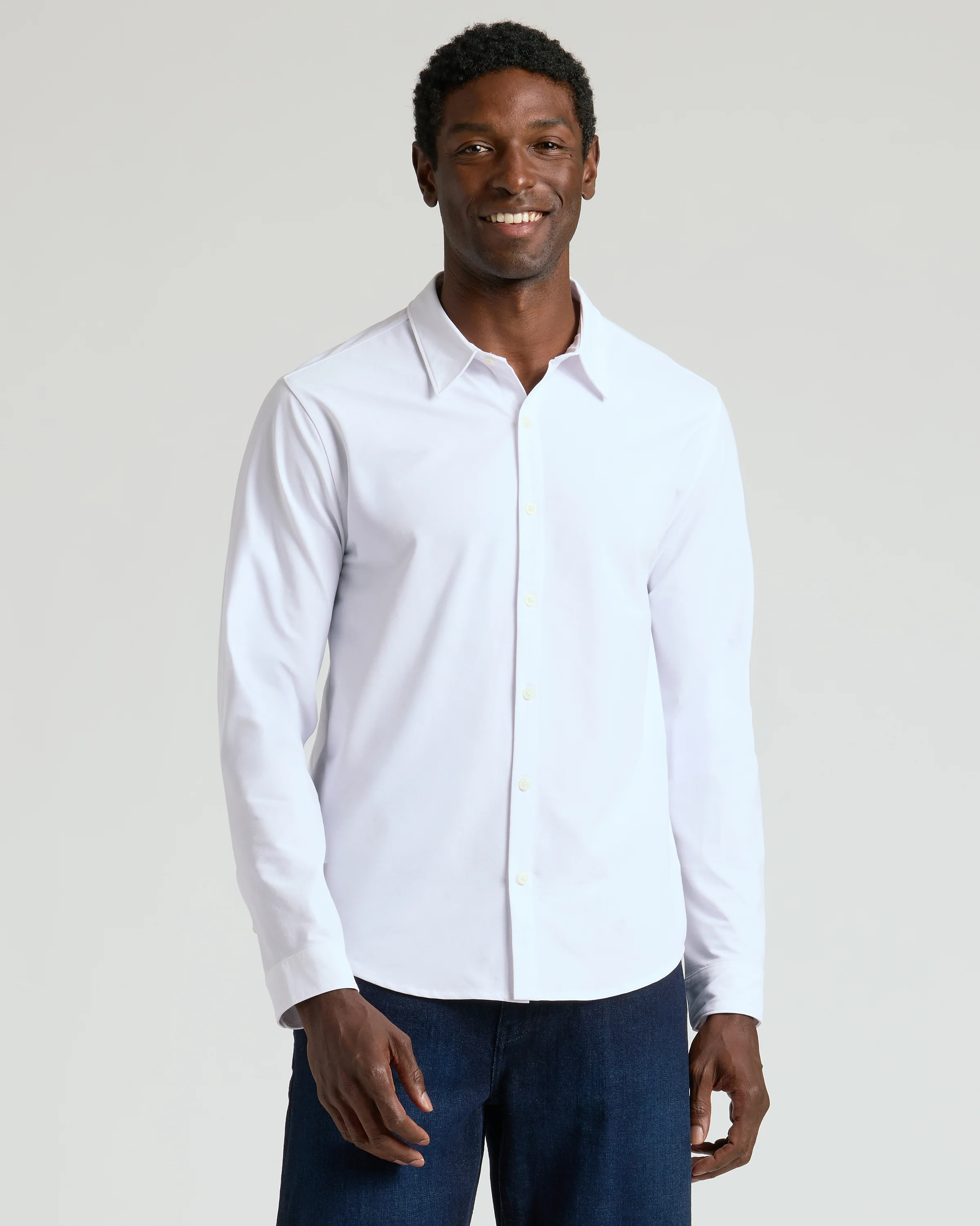 White Stretch Oxford 2.0