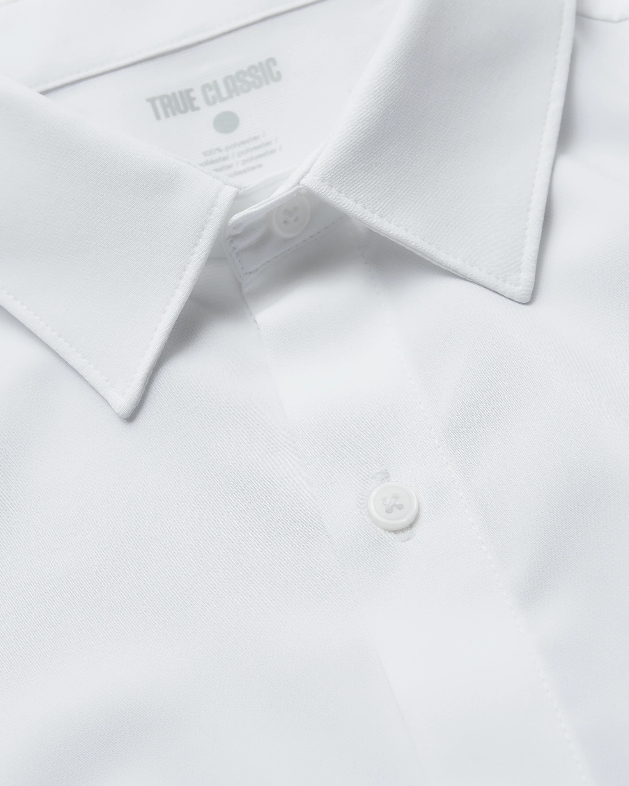 White Performance Long Sleeve Dress Shirt - Image 8