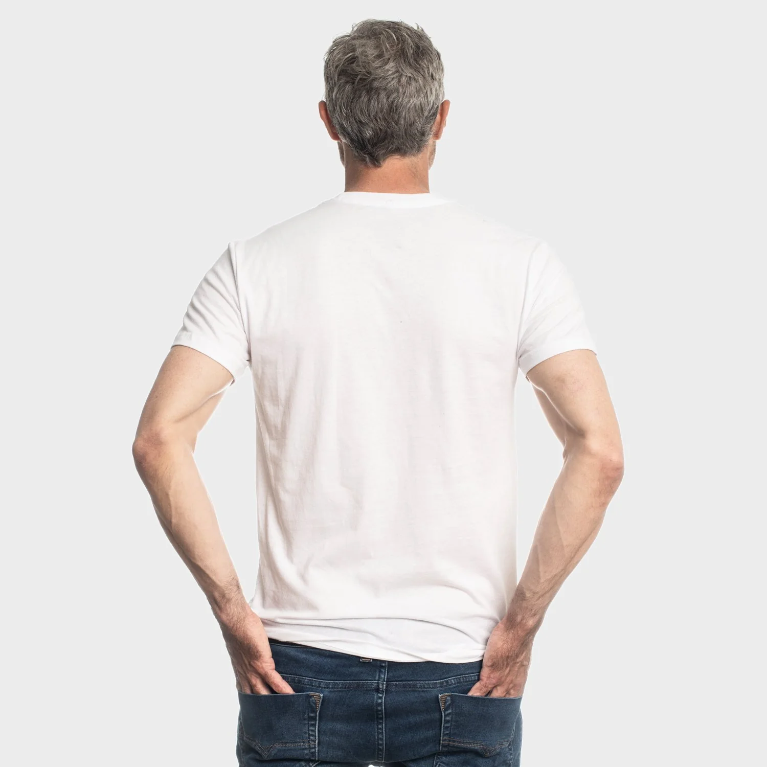 White Pocket Crew Tee - Image 3