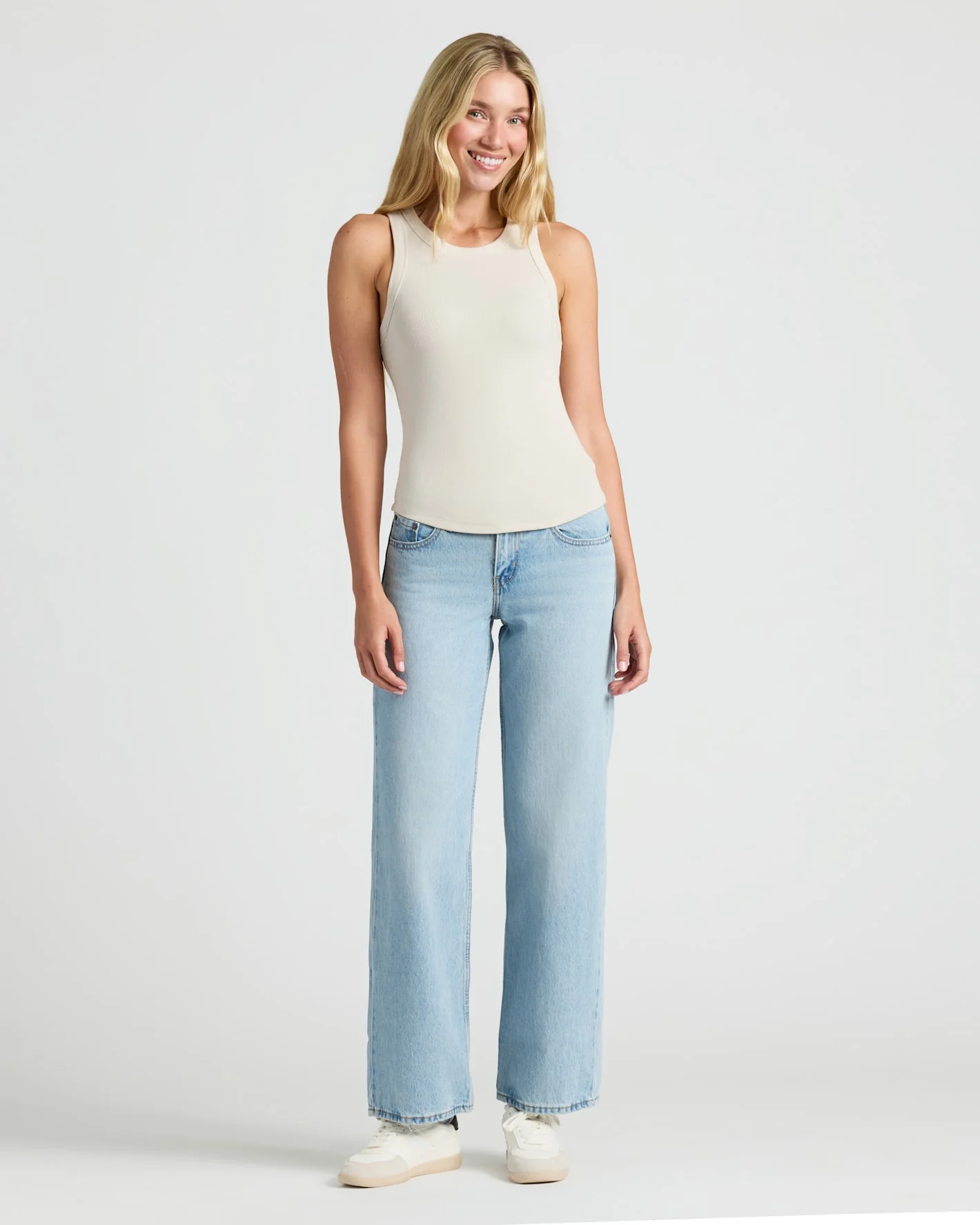 Womens Ribbed High Neck Tank 3-Pack - Image 3