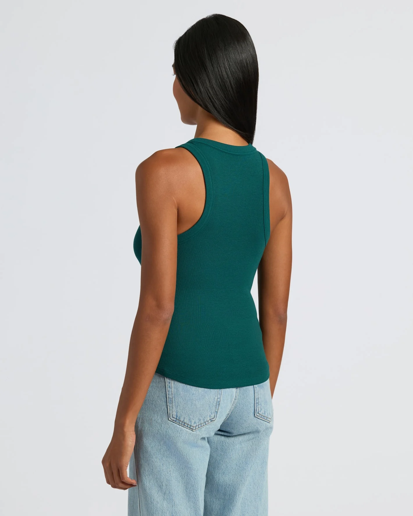 Womens Ribbed High Neck Tank 3-Pack - Image 4
