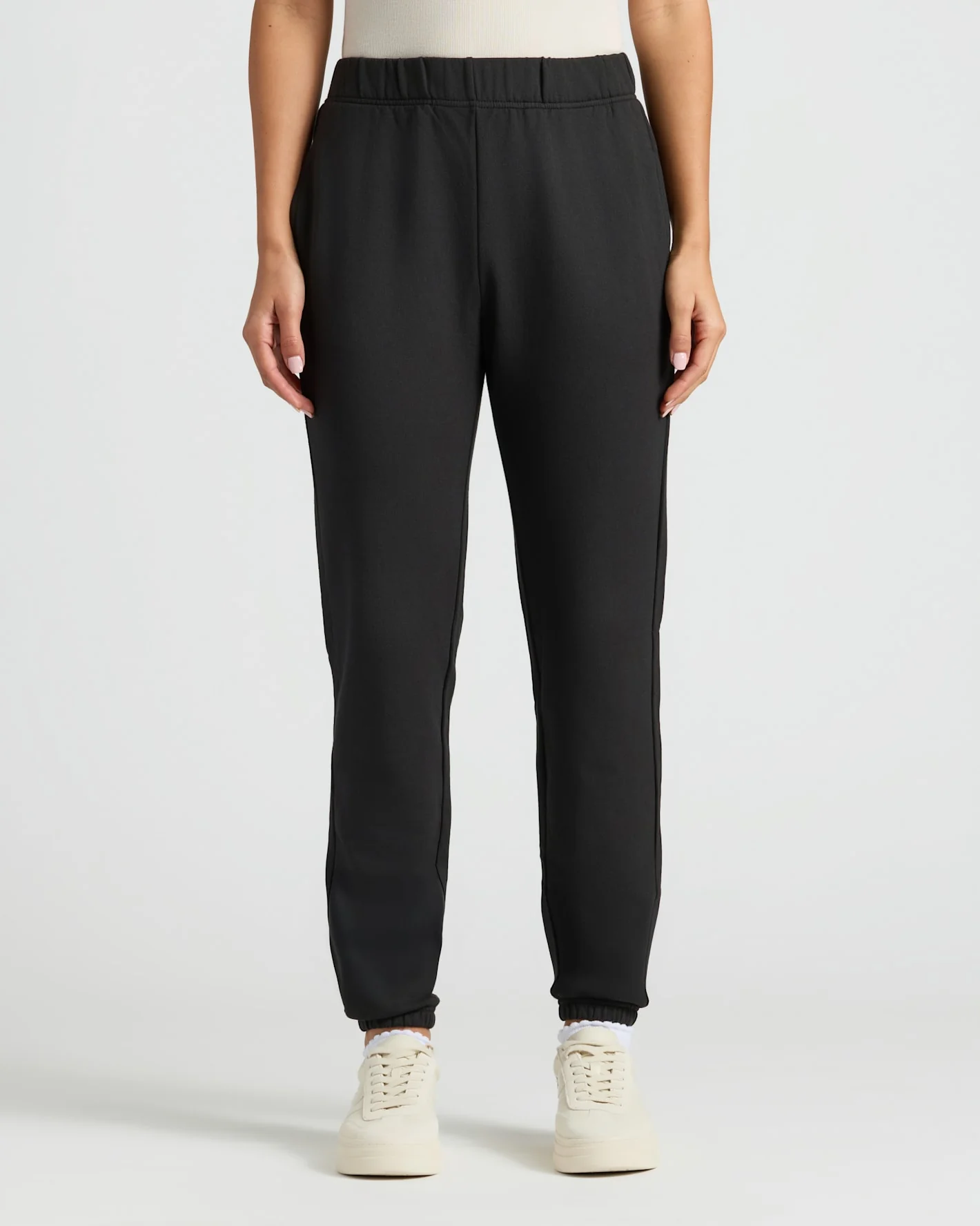 Womens Black Slouch Pullover Crew & Relaxed Jogger 2-Pack - Image 6