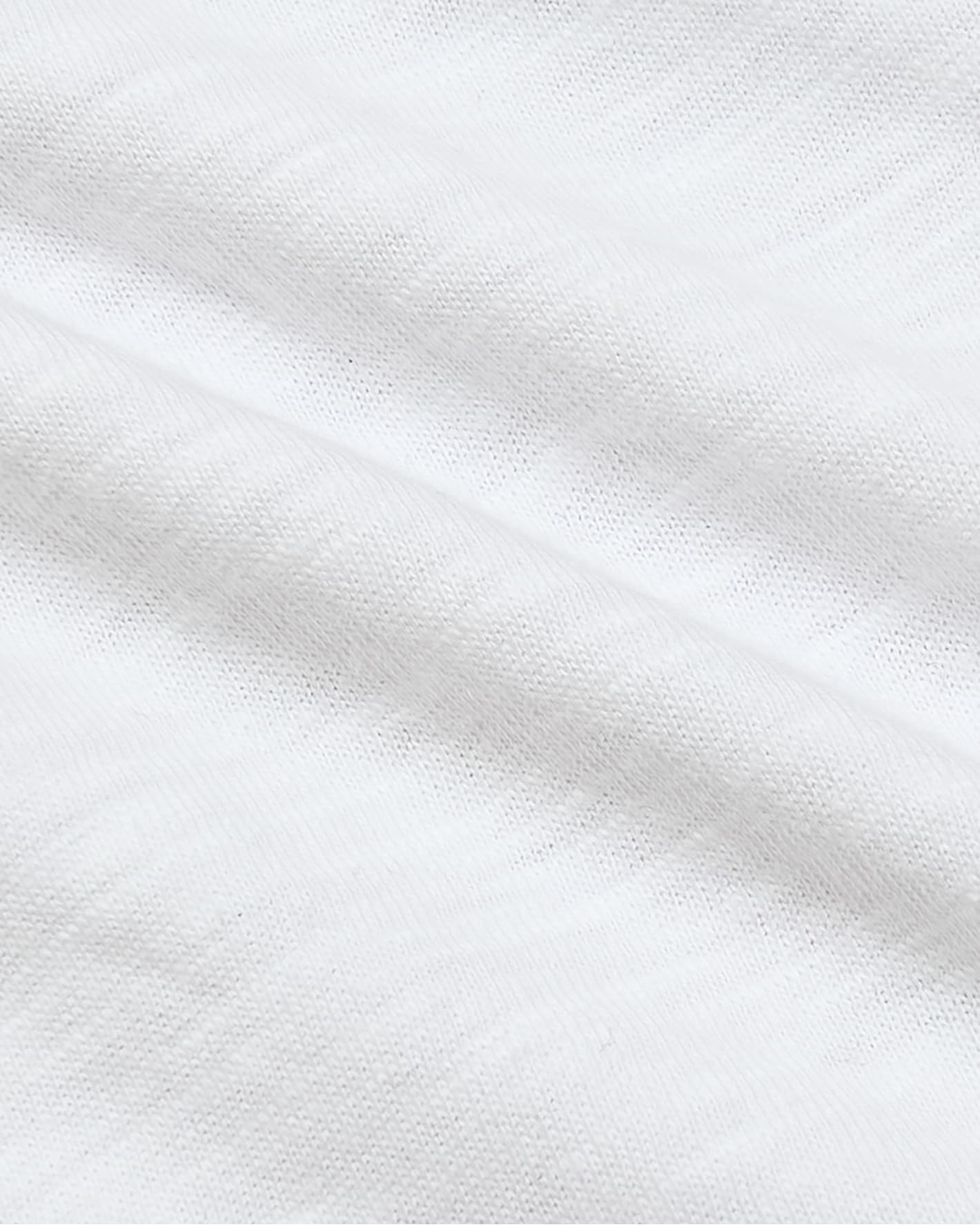 Womens White Relaxed Slub V-Neck Tee - Image 8