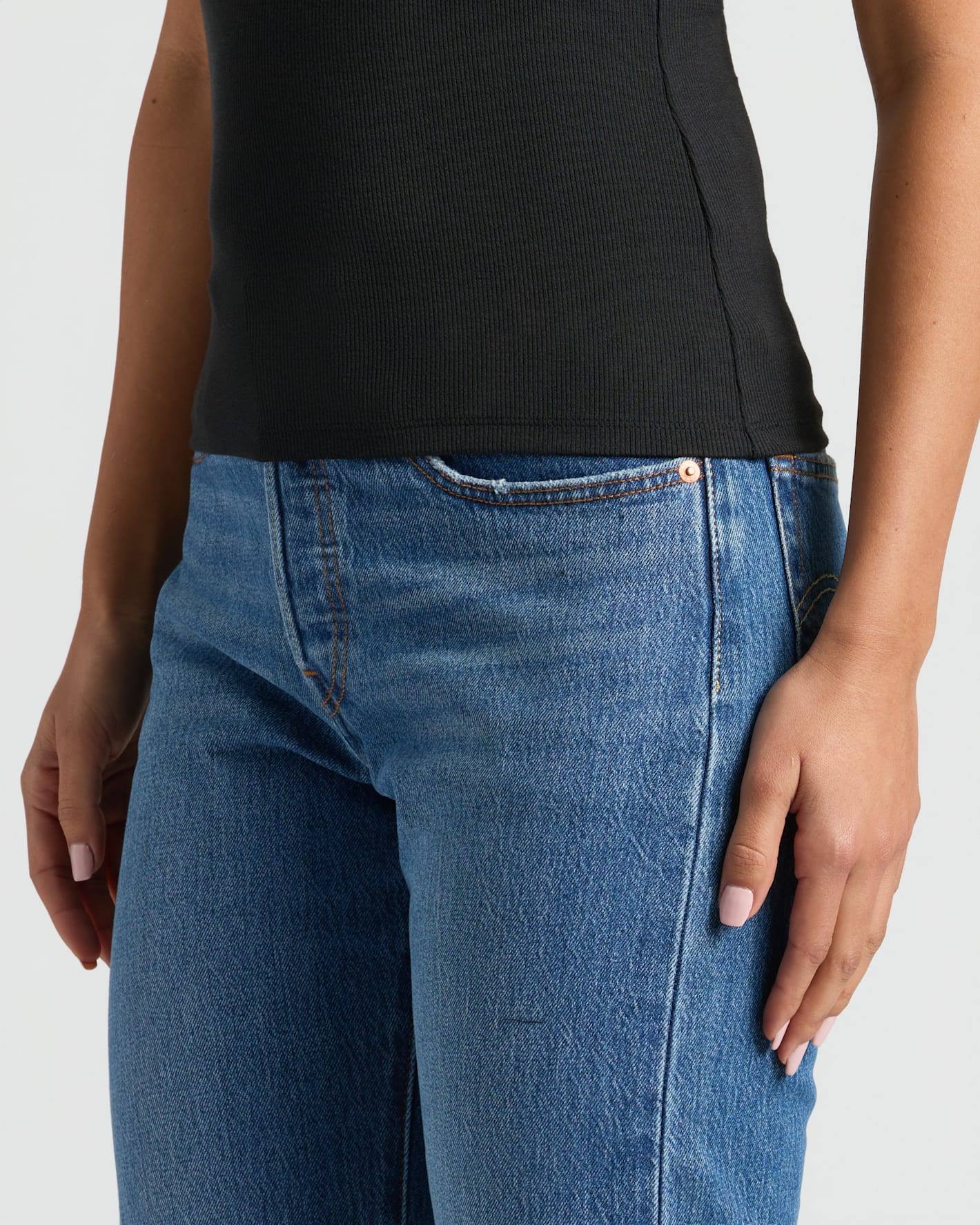 Womens Ribbed 3/4 Sleeve Scoop Neck Tee 3-Pack - Image 7